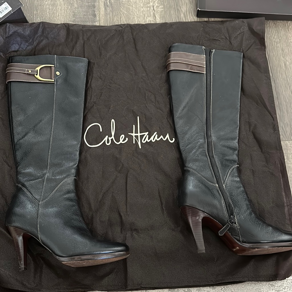 Black And Drown Cole Haan Boots